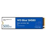 SSD-Solid State Disk m.2(2280) NVMe 500GB PCIe4.0x4 WD Blue SN580 WDS500G3B0E Read:4000MB/s-Write:3600MB/s