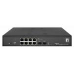 SWITCH 10P GIGABIT PoE LEVELONE GES-2110P Hilbert Smart Lite- 8P PoE + 2P Gigabit SFP - 802.3at/af 130W Fino:30/06