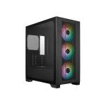 CABINET ATX MINI TOWER COOLER MASTER E301-KGNN-S00 Elite 301 NERO ITX/mATX 1x3.5 2x2.5 3x120mm-FAN ARGB USB-C FINESTRA LATERALE