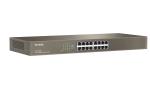 Tenda SWITCH BUSINESS TEG1016G - IEEE 802.3uxab-16x Gigabit LAN-CapacitÃ  32Gbps-Protez fulm 6KV su ogni porta