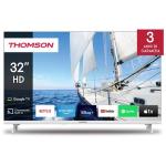 TV THOMSON 32" FRAME LESS 32HG2S14W GOOGLE TV DVB-T2/S2 HD 1366x768 WHITE CI+ SLOT 3xHDMI 2xUSB Vesa Fino:30/04