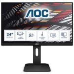 MONITOR AOC LCD IPS LED 23.8" WIDE 24P1 5ms MM FHD 1000:1 BLACK VGA DVI HDMI DP 4xUSB Vesa Fino:30/11