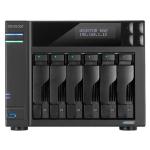 NAS ASUSTOR AS6706T X 6HDD/SSD 3.5"/2.5"SATA3 6GB/S>NOHD< QC 2.0GHZ-8GB DDR4 -2P 2.5GBE-2P USB3.2-4XM.2NVME 1P PCIE GEN3-GAR.3Y