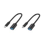 ADATTATORI OTG (confezione 2pcs) da USB-C a USB-A CONCEPTRONIC ABBY11B - cavo 20cm