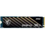 SSD-Solid State Disk m.2(2280) NVMe 500GB PCIe4.0x4 MSI S78-440K220-P83 SPATIUM M450 Read:3600MB/s-Write:2300MB/s