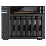NAS ASUSTOR AS6806T X 6SLOT 3.5"/2.5"-NO HD- QC 2,3GHZ-16GB DDR5 ECC -2P 5G-2P 10G-5P USB-4x M.2 NVME/SATA-GAR.5Y