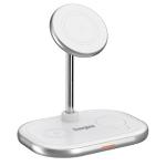 WIRELESS CHARGING STAND ENERGIZER MAGSAFE 3in1 WCP303 In: 1xUSB-C, Out: 5W, 7.5W, 10W & 15W, AIRPODS, IWATCH, IPHONE, Bianco