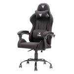 SEDIA GAMING Itek RHOMBUS FF10 - Tessuto, Doppio Cuscino,  Schienale Reclinabile, Nero Nero (ITCGFF10BB) Fino:30/06