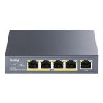SWITCH 5P LAN 10/100/1000M CUDY GS1005P CON 4P POE+ 60W