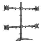 SUPPORTO X quadruplo LCD/TV da tavolo 17"/32" EQUIP 650127 articolato- supp.fino a 9Kg - Vesa: 100x100 -EAN: 4015867228241