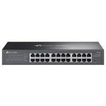 SWITCH 24P LAN Gigabit TP-LINK ES224G Easy Managed - cust.in acciaio - montabile su rack 1U 13" (integ,contr.Omada SDN )