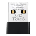 ADATTATORE USB WIRELESS AX1300 Nano MERCUSYS MA14N 287Mbps 2,4GHz-antenne interne, USB 2.0