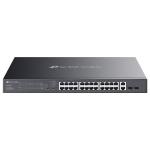 SWITCH 28P LAN Gigabit TP-LINK ES228GMP Easy Managed 24P POE+ 2P Gigabit 2P SFP- cust.in acciaio - mont.su rack 1U 1 Fino:30/09