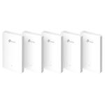 Wireless N Wall-Plate Access Point AX1800 TP-LINK EAP615-Wall(5-pack) Uplink:1P Gigabit RJ45-Downlink: 3P Gigabit RJ45-Wi-fi6