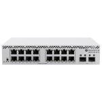 SWITCH MIKROTIK CSS318-16G-2S+IN 16P. GIG + 2P uplink SFP+ 10G PER RACK DA 10"/19"