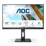 MONITOR AOC LCD VA LED 23.8" WIDE FRAMELESS 24P2QM 4ms MM FHD 3000:1 BLACK VGA HDMI DVI DP 4xUSB Vesa Fino:31/12