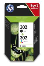 CARTUCCIA HP MULTIPACK N°302 X4D37AE NERO+COLORE 190+165PG HVS