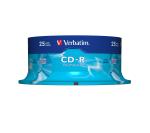 VERBATIM 43432 KIT 25CDR 48X 80' DTL SPINDLE