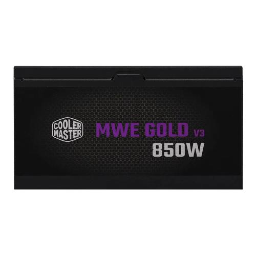 ALIMENTATORE ATX 850W CoolerMaster MWE GOLD V3 MPE-8506-ACAG-BEU PFC-ATTIVO 80+ 240Vac NON MODULARE Fan120mm 140x150x86mm