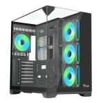 ITEK Case DARK CAVE PANO - Gaming Tower- ATX- 4x12cm ARGB fan- 2xUSB3- Type-C- Temp Glass Top- Side & Front Panel