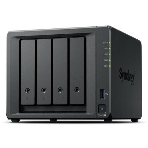 NAS SYNOLOGY DS425+ X 4HD SATA2-SENZA DISCHI-Celeron J4125-DDR4 2Gb SODIMM-1P RJ45 1GbE-1P RJ45 2.5GbE 2P USB3.2