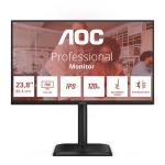 MONITOR AOC LCD IPS 120Hz 23.8" WIDE FRAMELESS 24E4U 4ms MM FHD 1500:1 BLACK REG.ALT. VGA HDMI DP 4xUSB Vesa Gar. 5An Fino:29/08