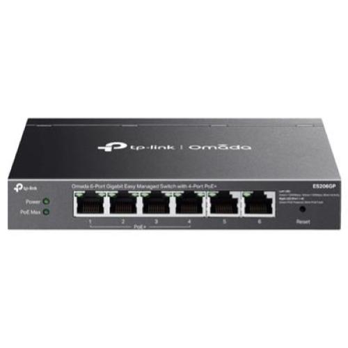 SWITCH Industriale 6P TP-LINK IES206GPP con 3P POE+ 1P PoE++ 1P Gigabit PoE+ 1P Gigabit Non PoE-1 slot Gigabit SFP+1 combinato
