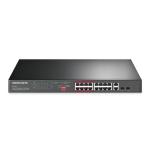 SWITCH 18P di cui 16P 10/100Mbps 2P Gigabit Rack. MERCUSYS MS118CP con 16P PoE+ - - Alim.PoE 190W