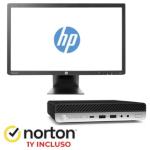 PC HP + MONITOR HP RNE23I 23" Refurbished RINOVO 600/800 G5 1lt RNBUNDLE48 i5-9X00t 16GBDDR4 512SSD W11Pro 1Y + NORTON