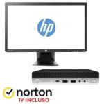 PC HP + MONITOR HP RNE23I 23" Refurbished RINOVO 600/800 G3 1lt RNBUNDLE45 i5-7X00t 16GBDDR4 512SSD W11Pro 1Y + NORTON