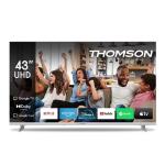 TV THOMSON 43" FRAME LESS 43UG4S14W GOOGLE TV 4K DVB-T2/S2 UHD 3840x2160 WHITE CI+ SLOT 4xHDMI 3xUSB Vesa Fino:29/08