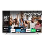 TV THOMSON 55" FRAME LESS 55UG4S14W GOOGLE TV 4K DVB-T2/S2 UHD 3840x2160 WHITE CI+ SLOT 4xHDMI 3xUSB Vesa Fino:30/09