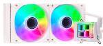 DISS A LIQUIDO ITEK HYDRO CUBE 240W ARGB - 240mm, skt universale, PWM FAN BIANCO (ITLCHCA240W)