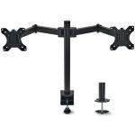 SUPPORTO A BRACCIO DOPPIO per MONITOR 13"-32" OVERMUST FOVMMS17868 VESA: 75x75 - 100x100 Altezza Reg. - carico max 10kgX2 Nero