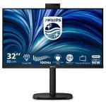 MONITOR PHILIPS LCD IPS LED 100Hz 31.5" Wide 32BU3601H/00 4ms MM SoftBlue QHD 1000:1 BLACK 2xHDMI DP HUB USB WEBCAM L Fino:30/11