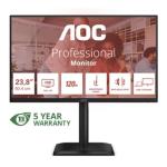 MONITOR AOC LCD IPS 120Hz 23.8" WIDE FRAMELESS 24E4CV 4ms MM FHD 1500:1 BLACK REG.ALT. HDMI DP HUB USB Vesa Gar. 5Ann Fino:30/11