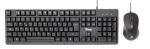 Tastiera + Mouse iTek DEC C01 - USB- Mouse ottico 3600DPI- Tastiera membrana 105 tasti- cavo 1.5m