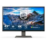 MONITOR PHILIPS LCD LED 43" 16:9 439P1/00 4K 4ms MM UHD 4000:1 BLACK 2xHDMI DP USB-C Vesa Fino:30/10