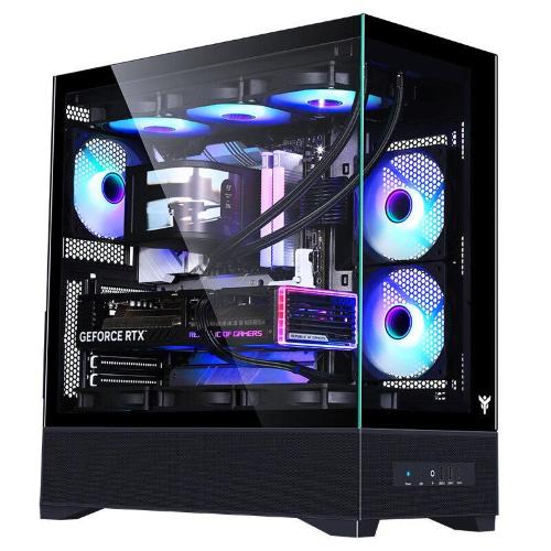 ITEK Case SHOWBUI 37B - Gaming Tower- ATX- 3x12cm ARGB fan- Type-C- 2xUSB3.0- Side & Front Panel Temp Glass