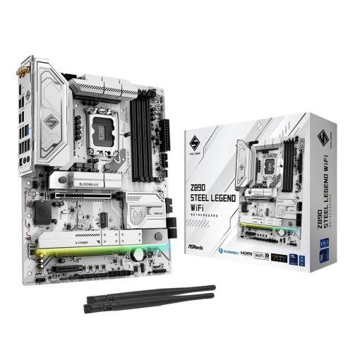 MB Asrock 1851 Z890 STEEL LEGEND WIFI- 4*DDR5- 4*SATA3- 4*M.2- HDMI- Type-C- Wi Fi 7- BT5- DP- ATX