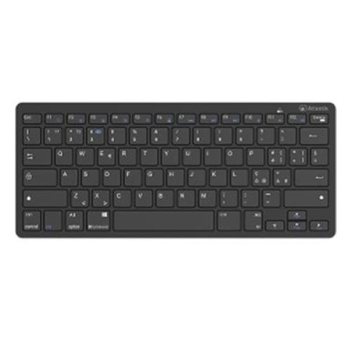 TASTIERA Mini UltraSlim CORDLESS ATLANTIS P013-LK-8850-WB  DUAL Mode NERA 78 Tasti tipo chocolate