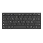 TASTIERA Mini UltraSlim CORDLESS ATLANTIS P013-LK-8850-WB  DUAL Mode NERA 78 Tasti tipo chocolate