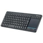 TASTIERA Mini con Touch PAD CORDLESS P013-KD3616A3 DUAL Mode NERA