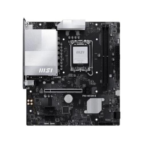 MB MSI PRO H810M-B DDR5 LGA1851 2xDDR5DC-6400o.c. 1xHDMI 1xDP 1xPCIe5.0x16 2xPCIe4.0 1xM.2 4xSata3 USB 2.5GLAN mATX