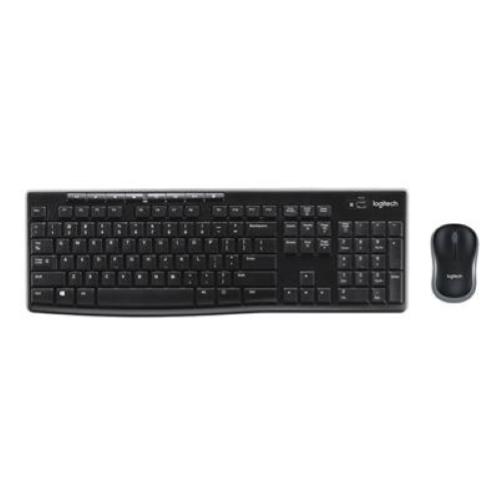 TASTIERA+MOUSE WIRELESS US LOGITECH Retail MK270 OTTICO NERO USB P/N 920-004509