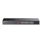 SWITCH 20P Gigabit LAN Rack MERCUSYS MS120GP di cui 16P PoE+ - 2P Gigabit non PoE 2P Gigabit SFP - Alim.PoE 192W