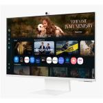 MONITOR SMART SAMSUNG LCD VA 32" Wide S32FM801 4ms MM UHD WHITE WEBCAM HDMI 2xUSB USB-C REG.ALTEZZA PIVOT Vesa