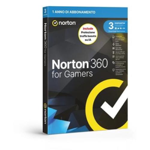 NORTON BOX 360 FOR GAMERS 2026 -- 3 Dispositivi (21483705) - 50GB Backup Fino:27/02