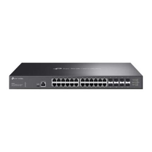 SWITCH 24P LAN Gigabit 10GBASE-T L2 TP-LINK SX3832 Managed Switch con 8P 10GE SFP+ -24P 10G RJ45 1U Rack