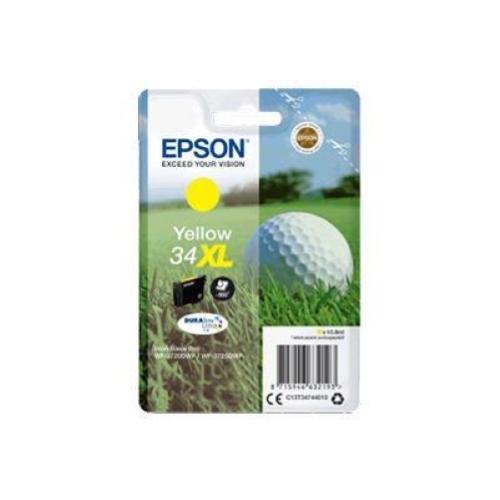 CARTUCCIA EPSON 34XL "PALLINA DA GOLF" C13T34744010 10,8ML GIALLO XL per WF-3720/3720DWF/3725DWF